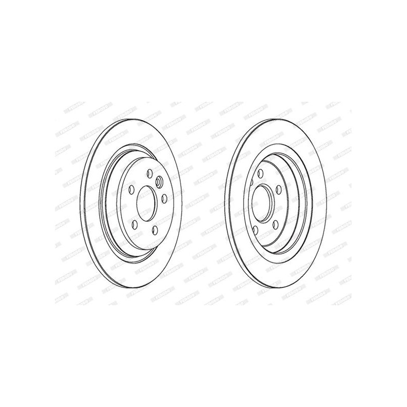 Disco freno asse posteriore - FERODO