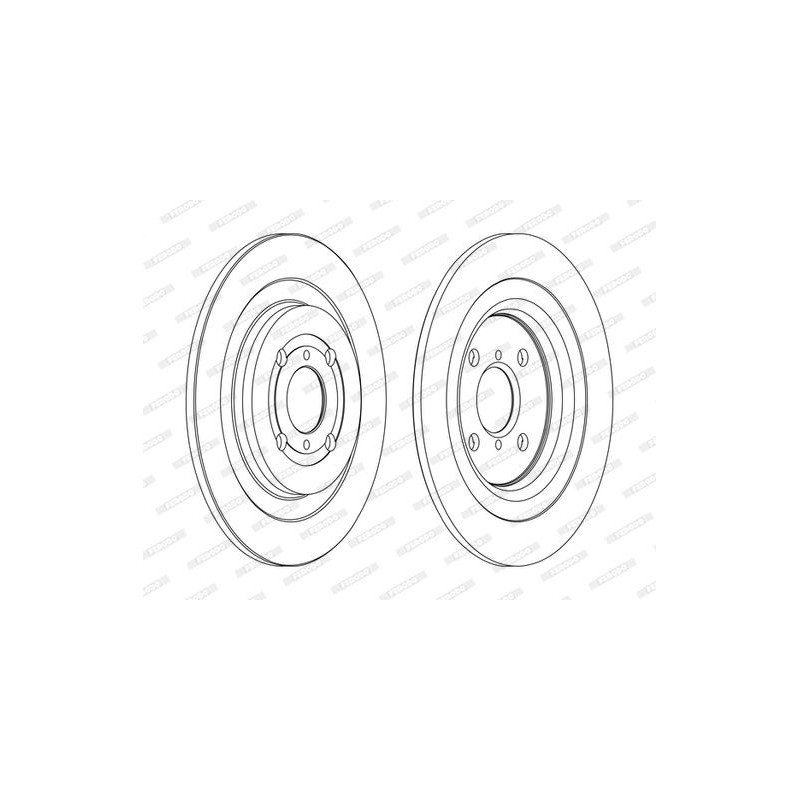 Disco freno asse posteriore - FERODO