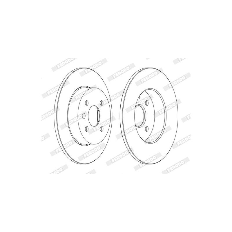 Disco freno asse posteriore - FERODO