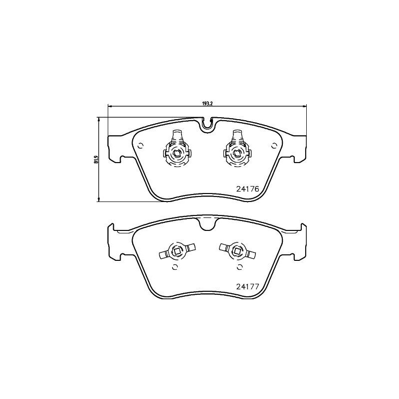 Pastiglie freno asse anteriore - HELLA BRAKE