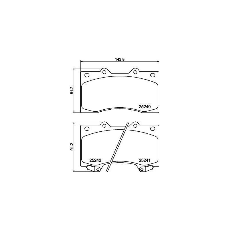 Pastiglie freno asse anteriore - HELLA BRAKE