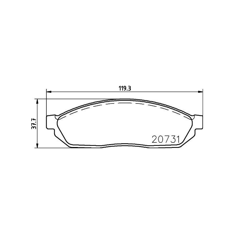 Pastiglie freno asse anteriore - HELLA BRAKE