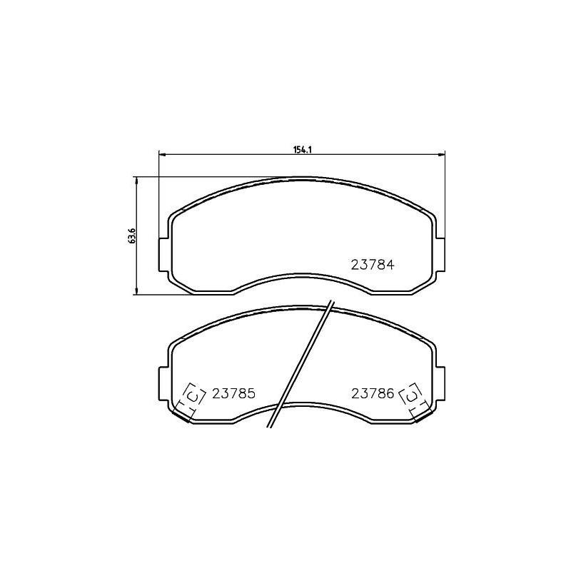 Pastiglie freno asse anteriore - HELLA BRAKE