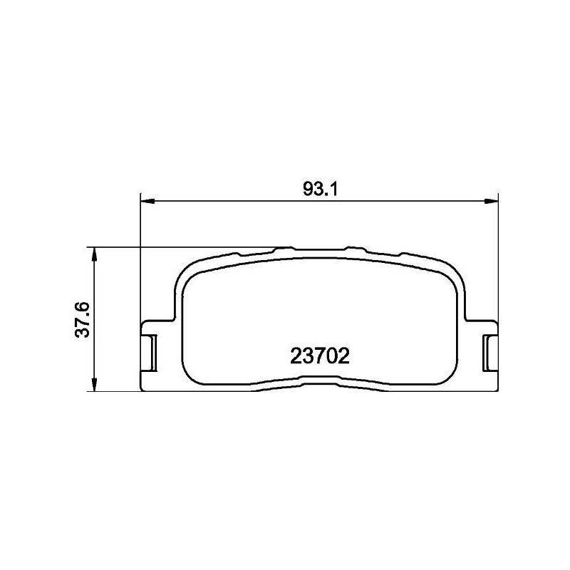 Pastiglie freno asse posteriore - HELLA BRAKE