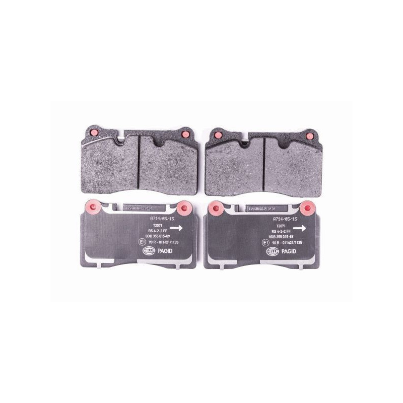 Pastiglie freno asse anteriore - HELLA BRAKE