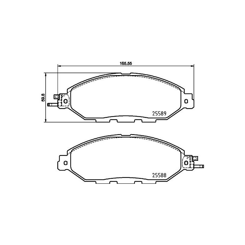 Pastiglie freno asse anteriore - HELLA BRAKE