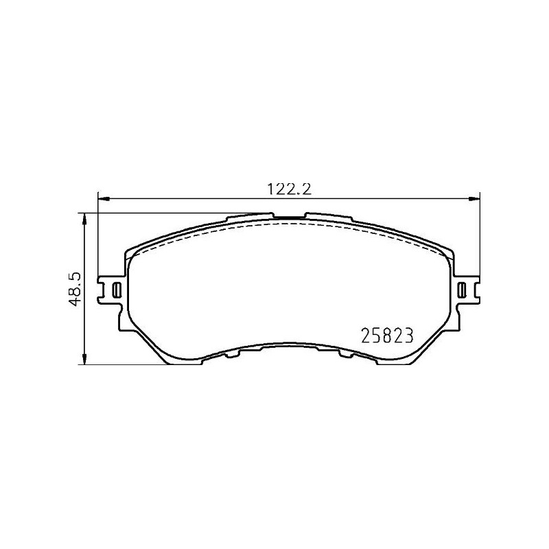 Pastiglie freno asse posteriore - HELLA BRAKE