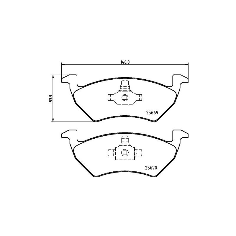 Pastiglie freno asse posteriore - HELLA BRAKE
