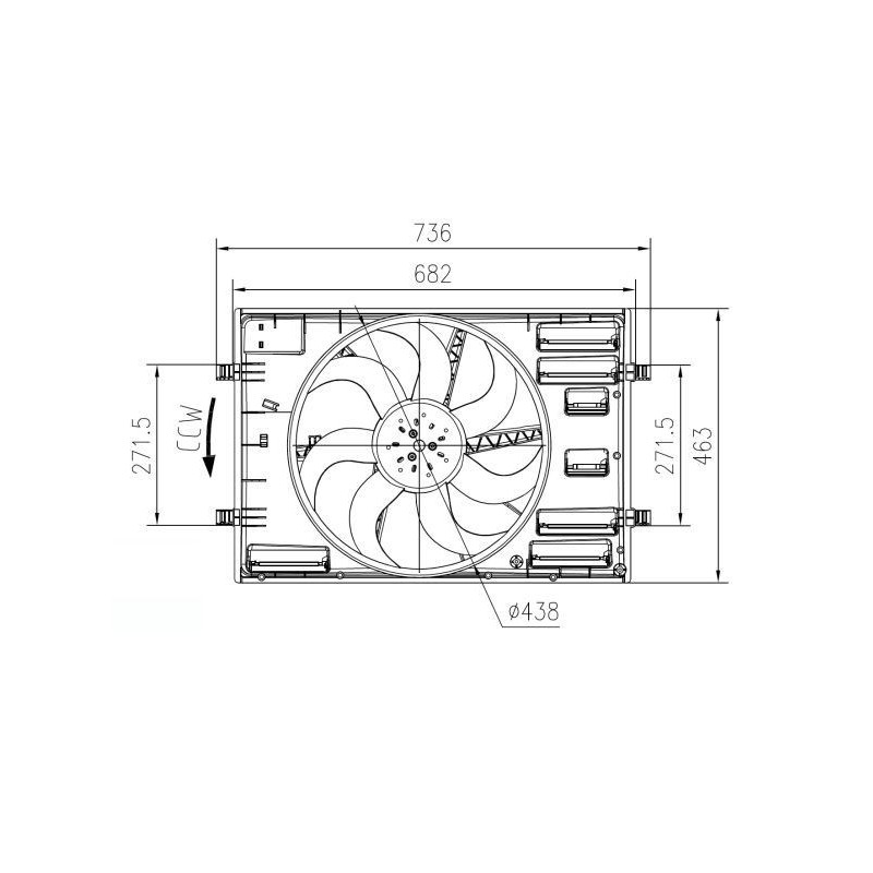 Elettroventola radiatore - NRF