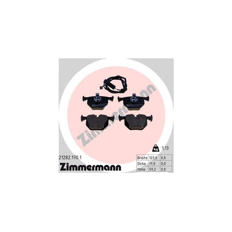 Pastiglie freno asse posteriore - ZIMMERMANN