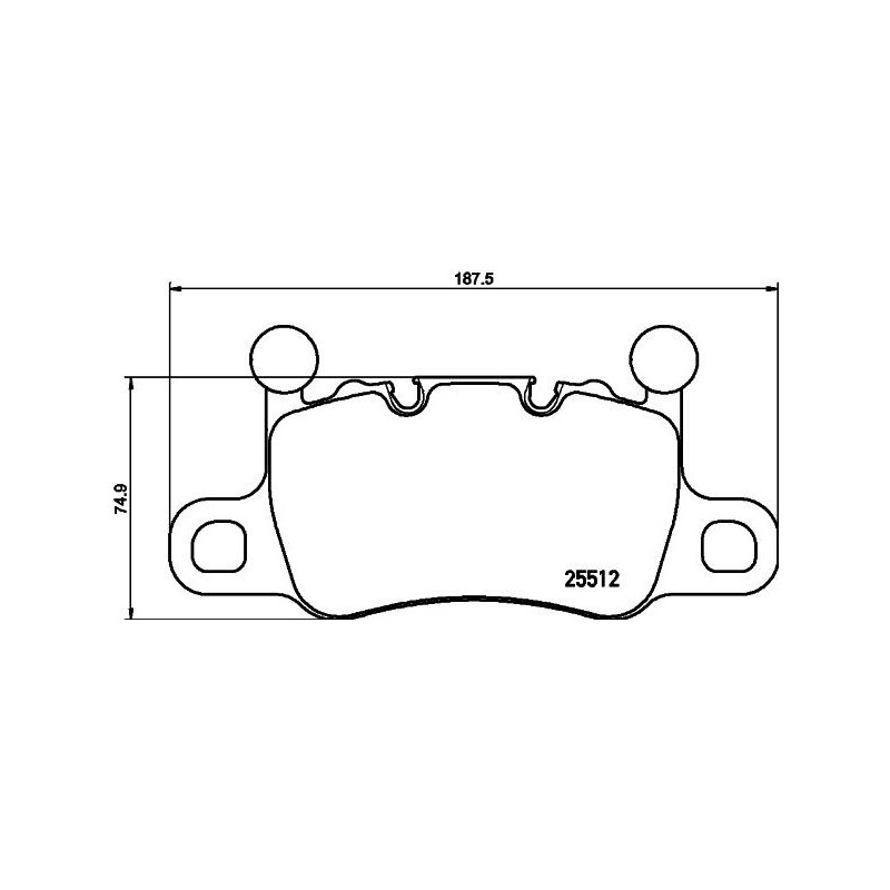 Pastiglie freno asse posteriore - BREMBO