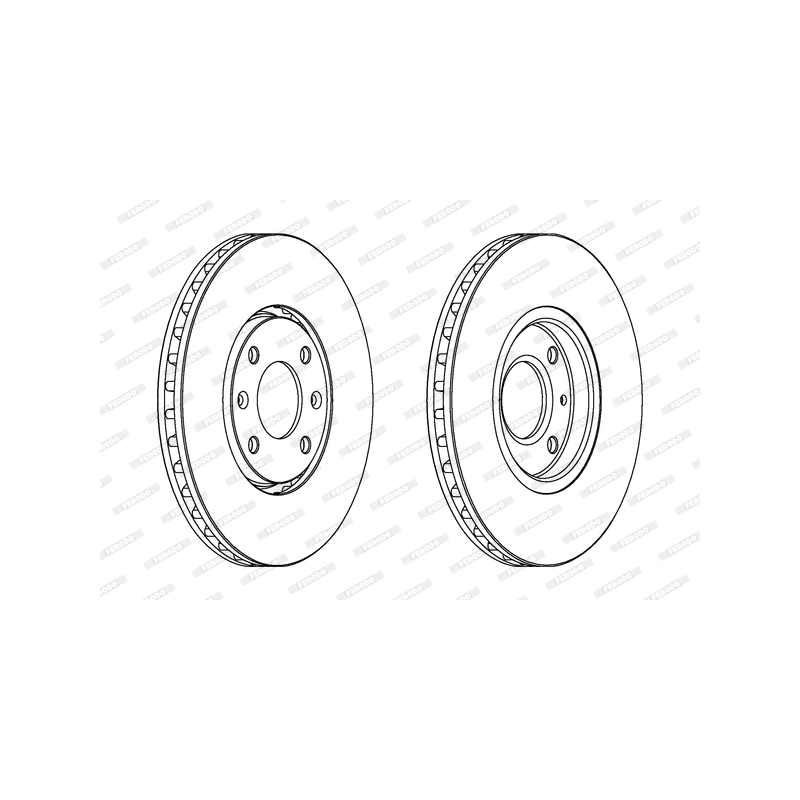 Disco freno asse anteriore - FERODO