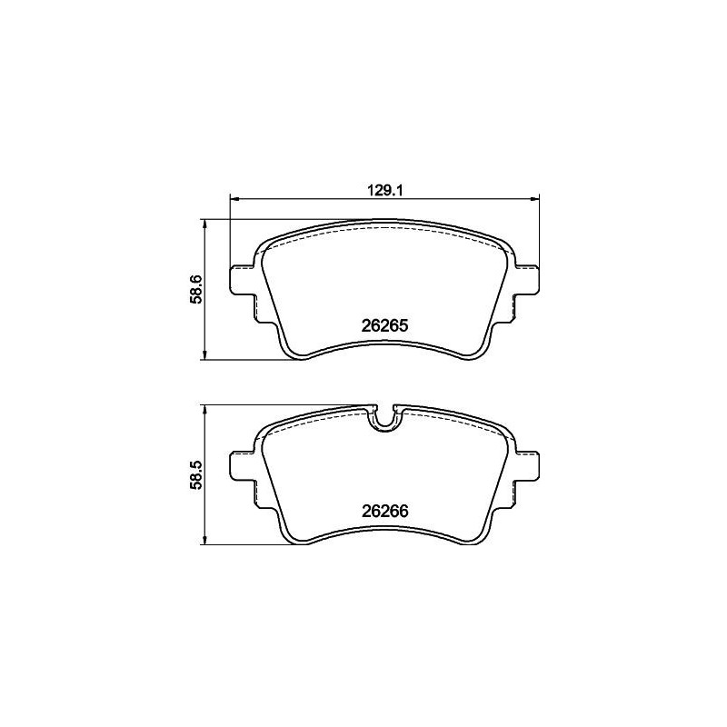 Pastiglie freno asse posteriore - HELLA BRAKE