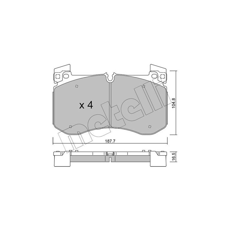 Pastiglie freno asse anteriore - METELLI