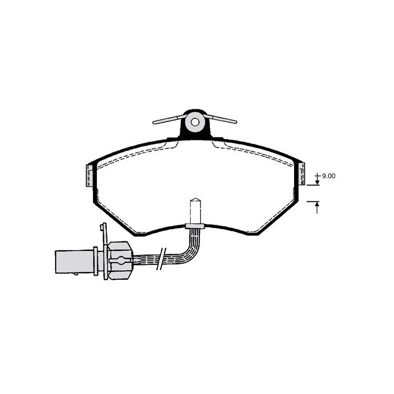Pastiglie freno asse anteriore - RAICAM