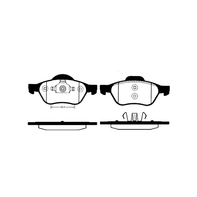 Pastiglie freno asse anteriore - RAICAM