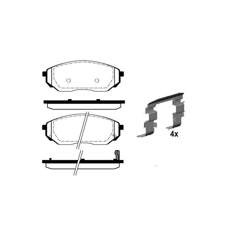 Pastiglie freno asse anteriore - RAICAM