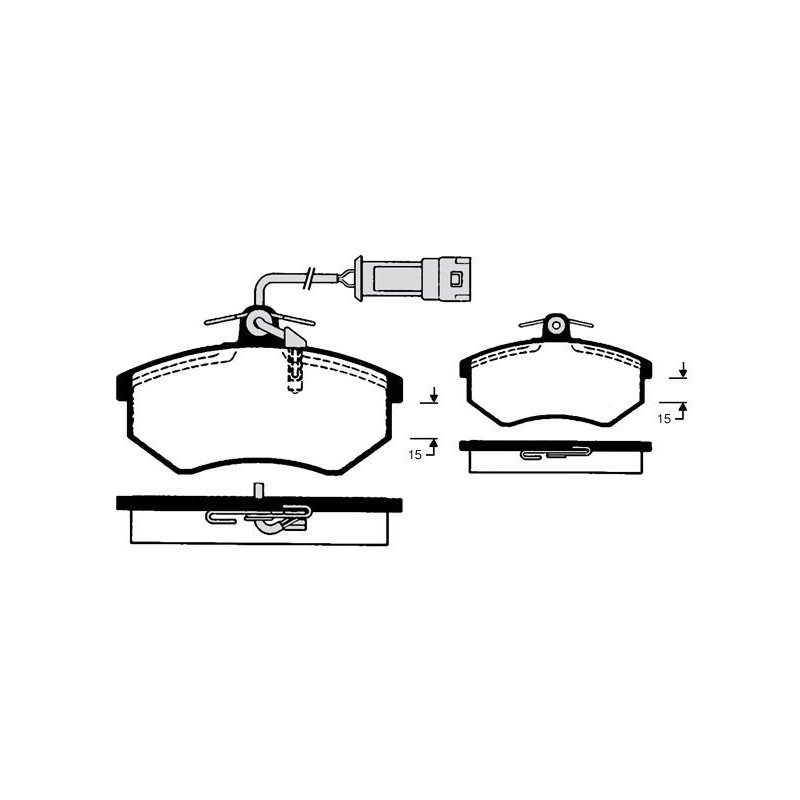 Pastiglie freno asse anteriore - RAICAM