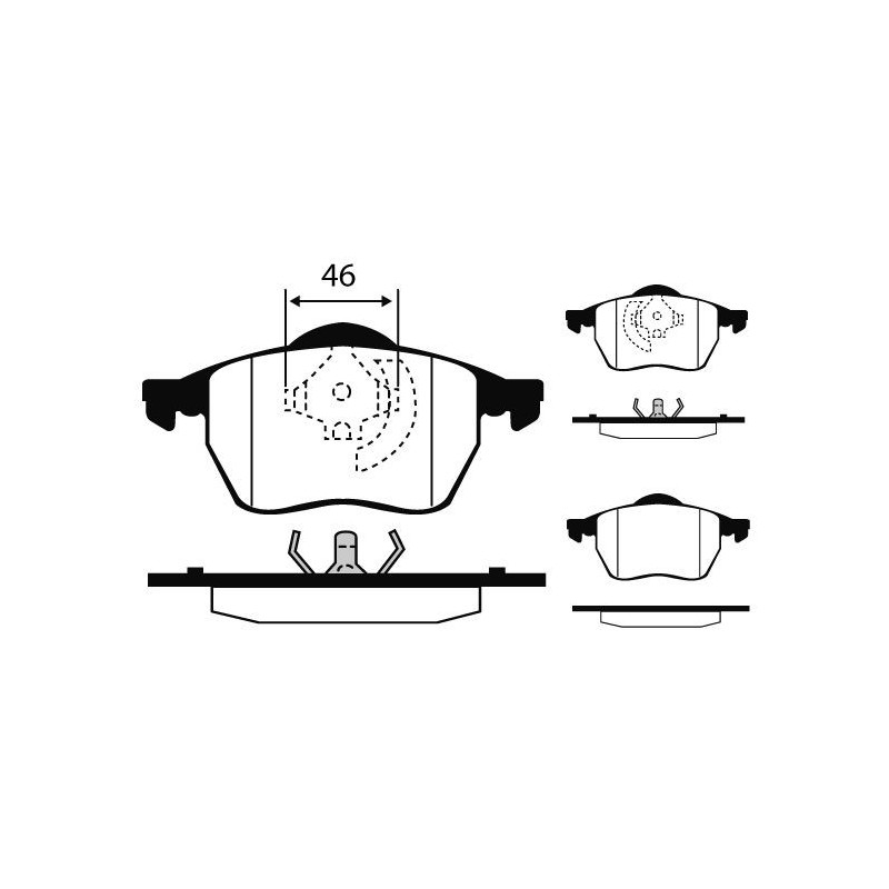 Pastiglie freno asse anteriore - RAICAM