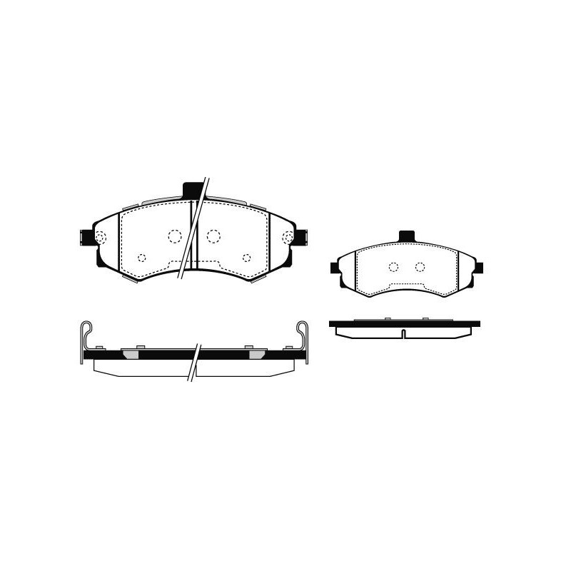Pastiglie freno asse anteriore - RAICAM