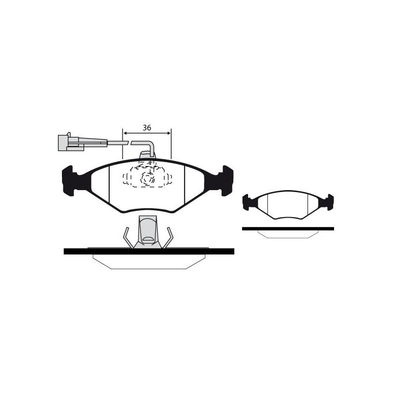 Pastiglie freno asse anteriore - RAICAM
