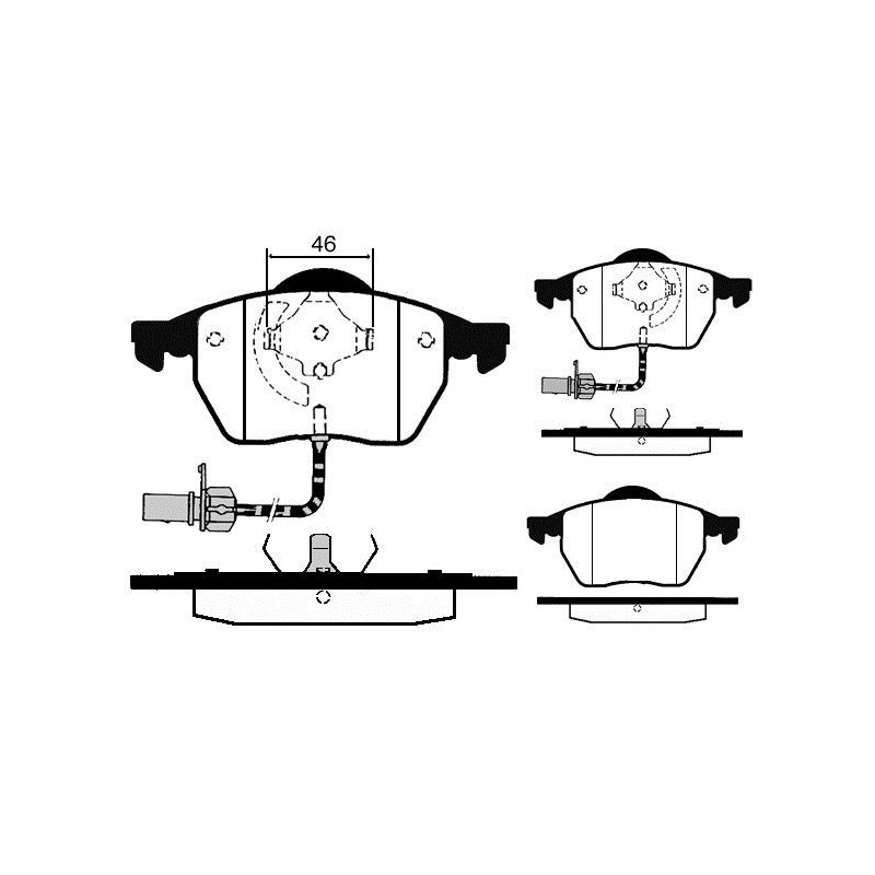 Pastiglie freno asse anteriore - RAICAM