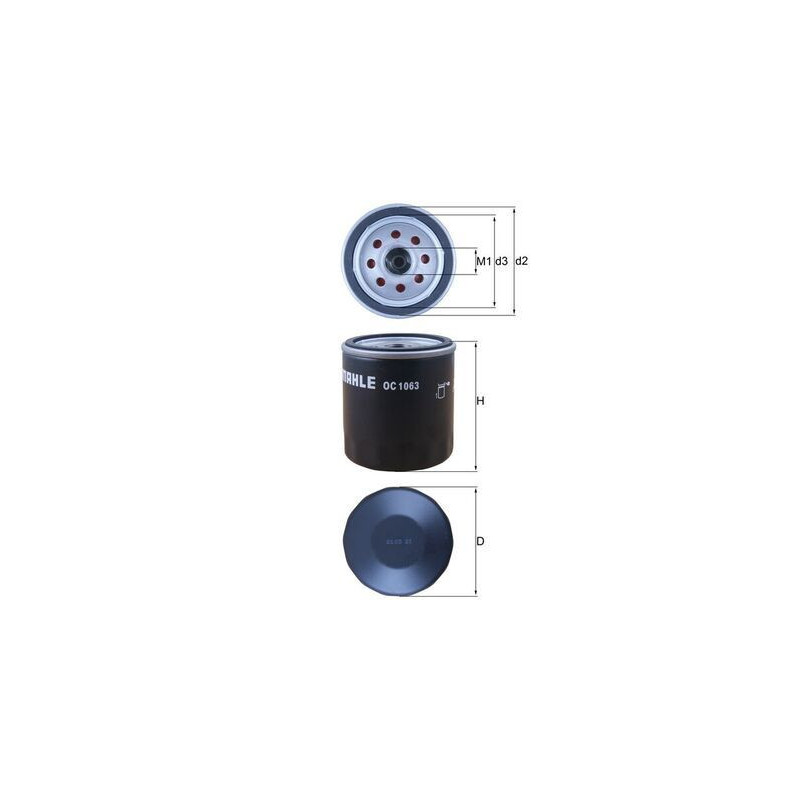 Filtro olio - MAHLE