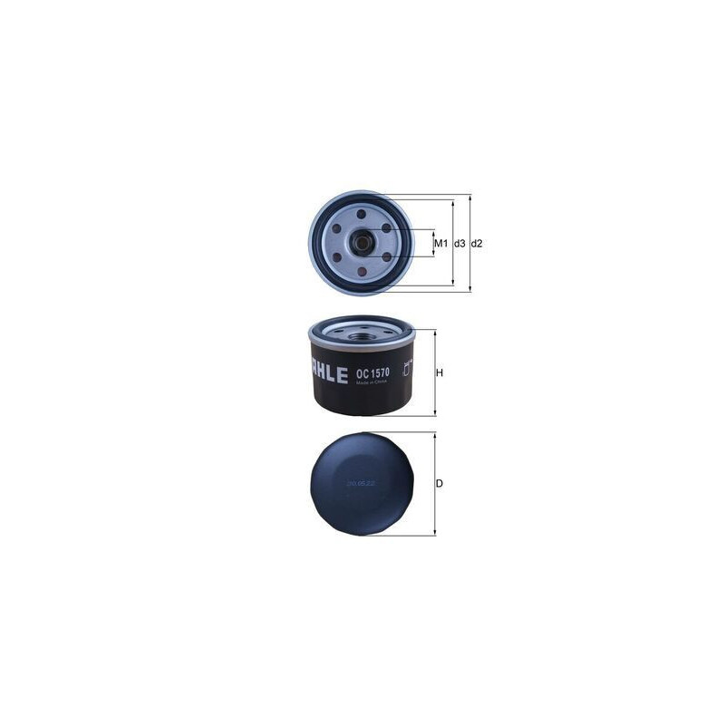 Filtro olio - MAHLE