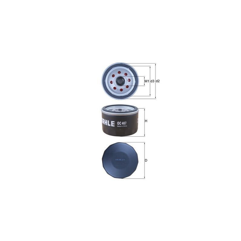 Filtro olio - MAHLE
