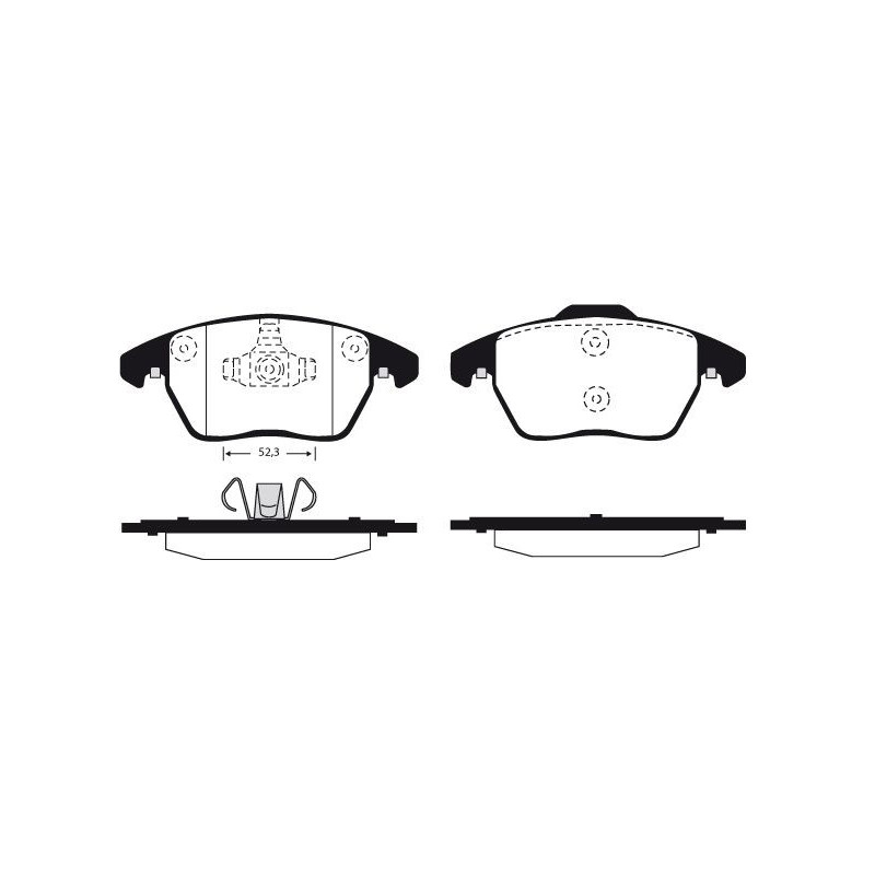 Pastiglie freno asse anteriore - RAICAM