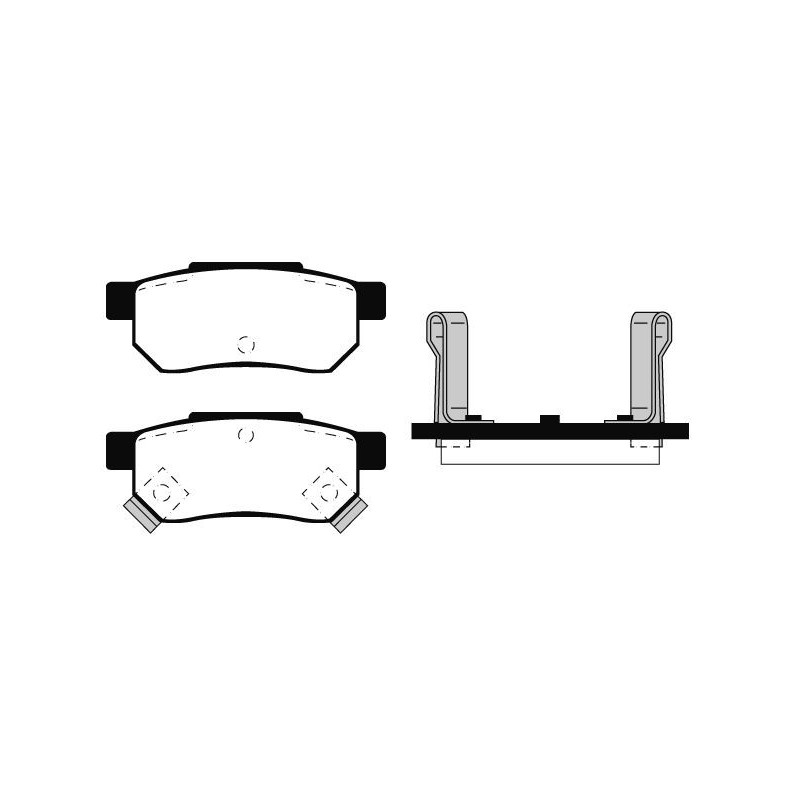 Pastiglie freno asse posteriore - RAICAM