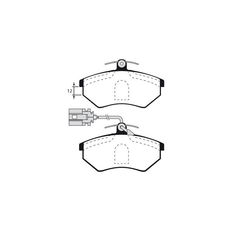 Pastiglie freno asse anteriore - RAICAM