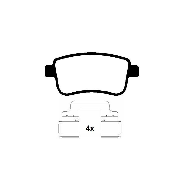 Pastiglie freno asse posteriore - RAICAM