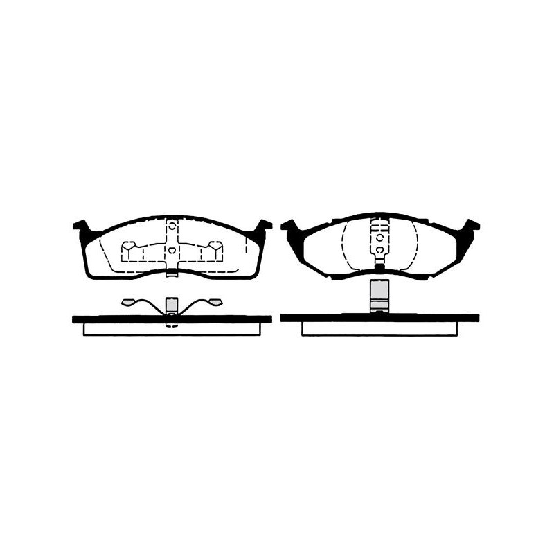 Pastiglie freno asse anteriore - RAICAM