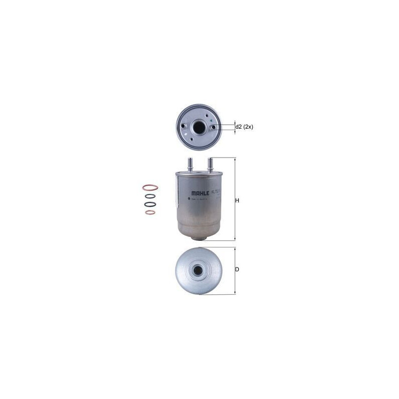 Filtro carburante - MAHLE