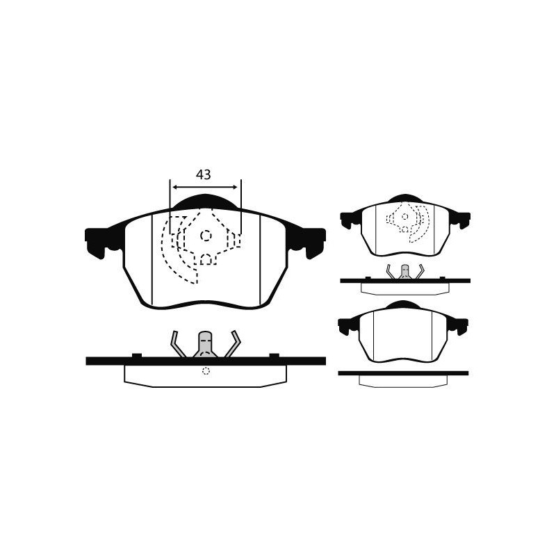 Pastiglie freno asse anteriore - RAICAM