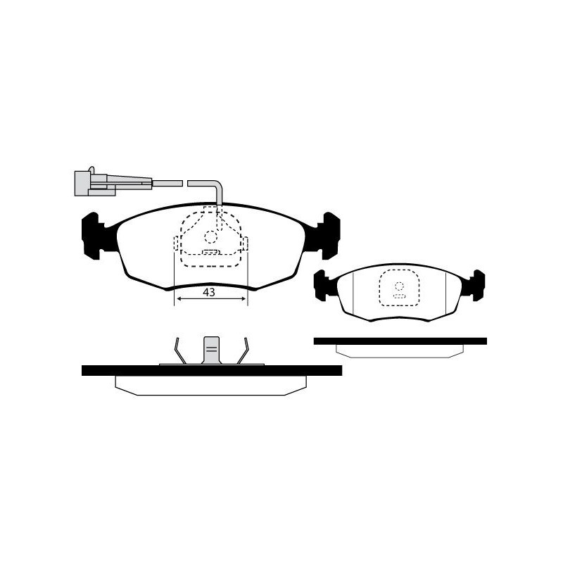 Pastiglie freno asse anteriore - RAICAM