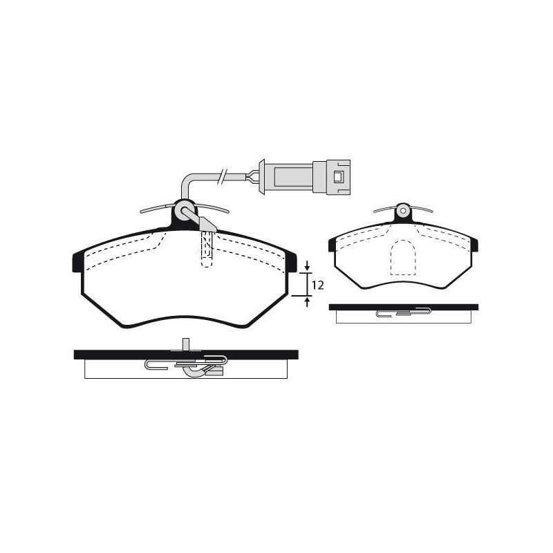 Pastiglie freno asse anteriore - RAICAM