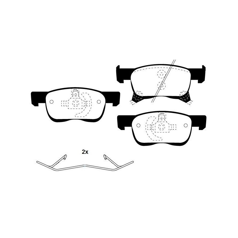 Pastiglie freno asse anteriore - RAICAM