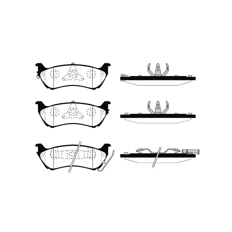 Pastiglie freno asse posteriore - RAICAM