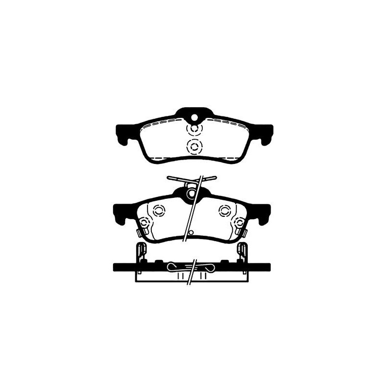Pastiglie freno asse posteriore - RAICAM