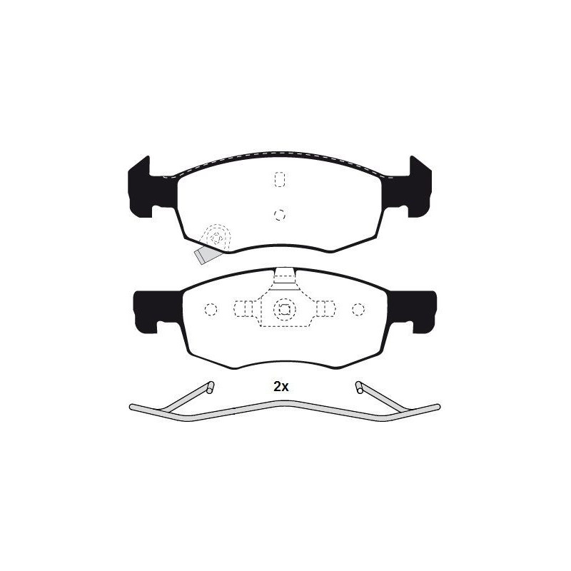 Pastiglie freno asse anteriore - RAICAM