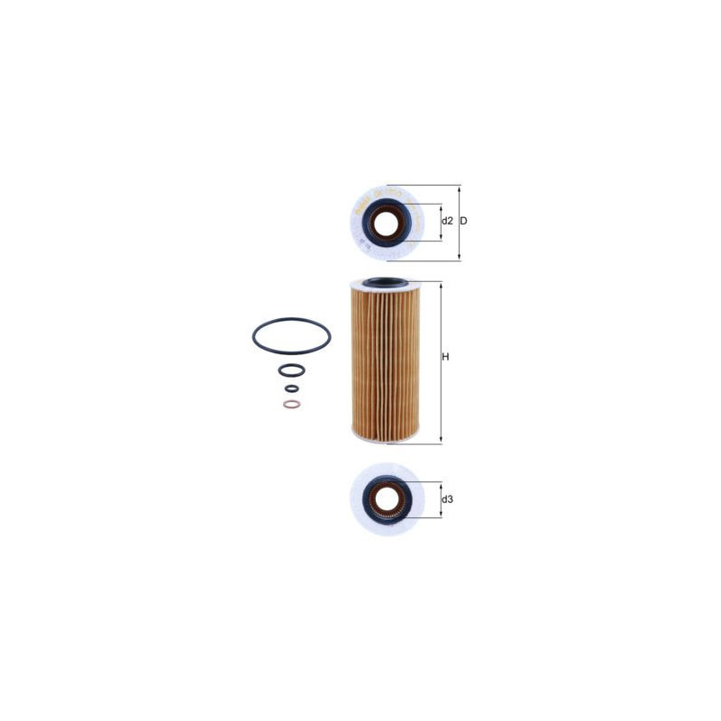 Filtro olio - MAHLE
