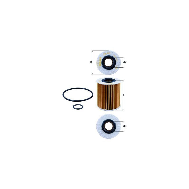 Filtro olio - MAHLE