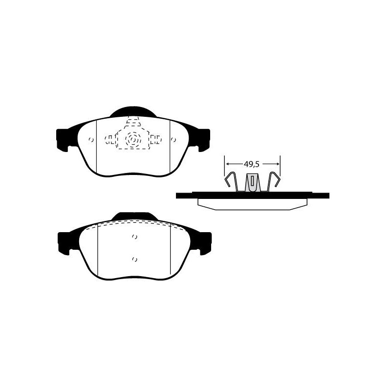 Pastiglie freno asse anteriore - RAICAM