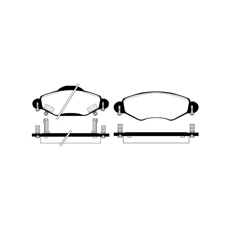 Pastiglie freno asse anteriore - RAICAM