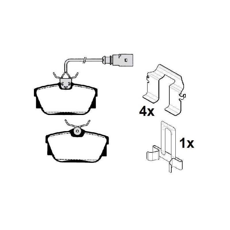 Pastiglie freno asse posteriore - RAICAM
