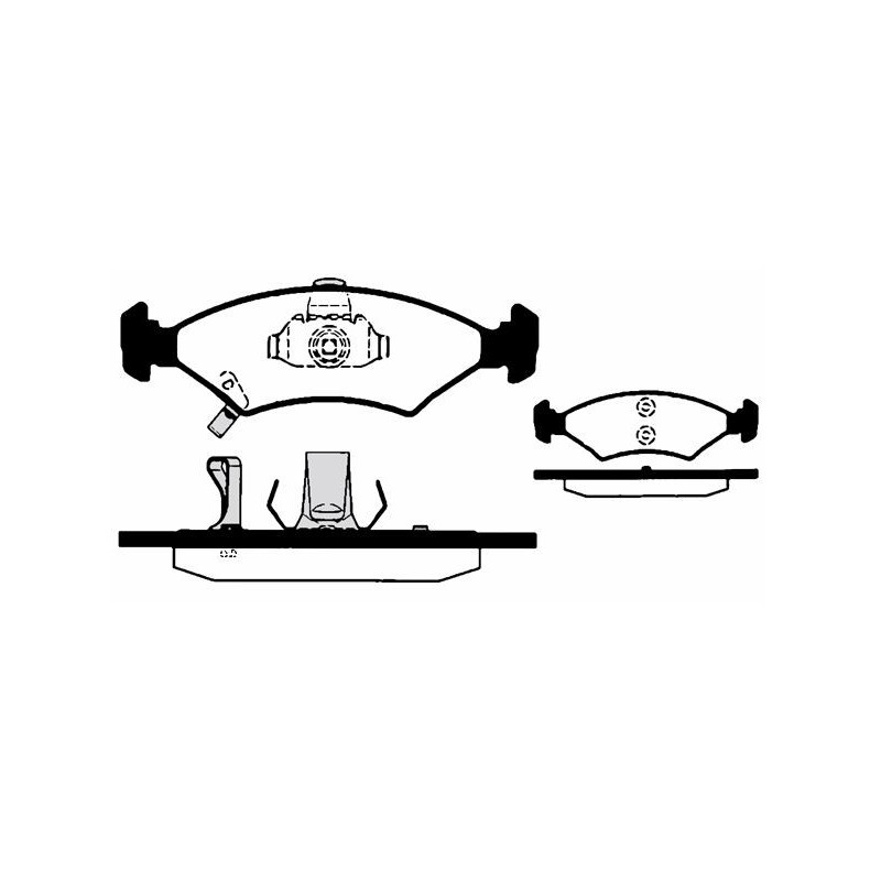 Pastiglie freno asse anteriore - RAICAM