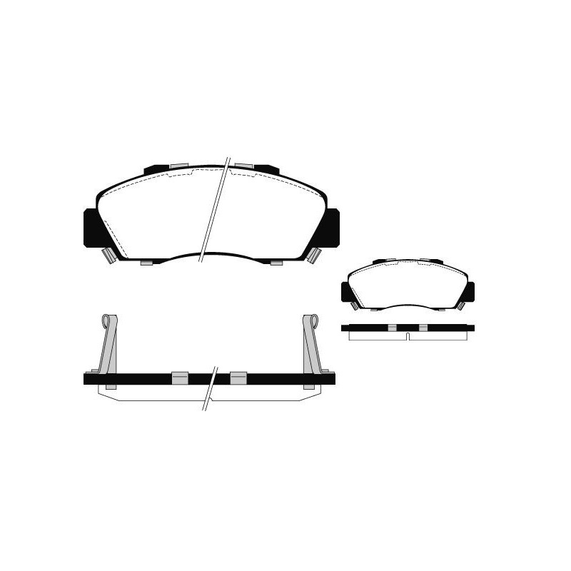 Pastiglie freno asse anteriore - RAICAM