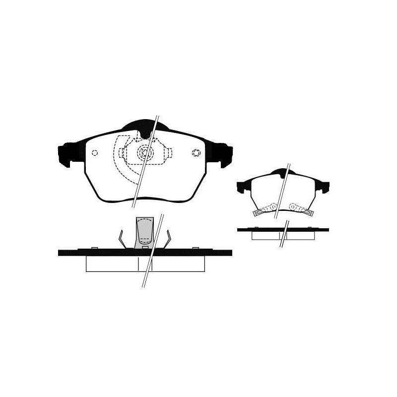 Pastiglie freno asse anteriore - RAICAM